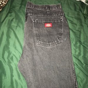 High-Waisted Black Dickies Jeans